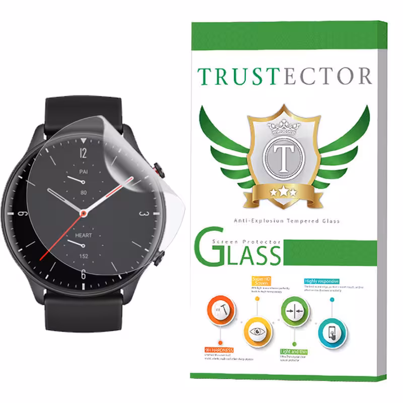 محافظ صفحه نمایش نانو تراستکتور مدل  TPWT-Glass مناسب برای ساعت هوشمند شیائومی Amazfit GTR 2 Sport | کالا برتری