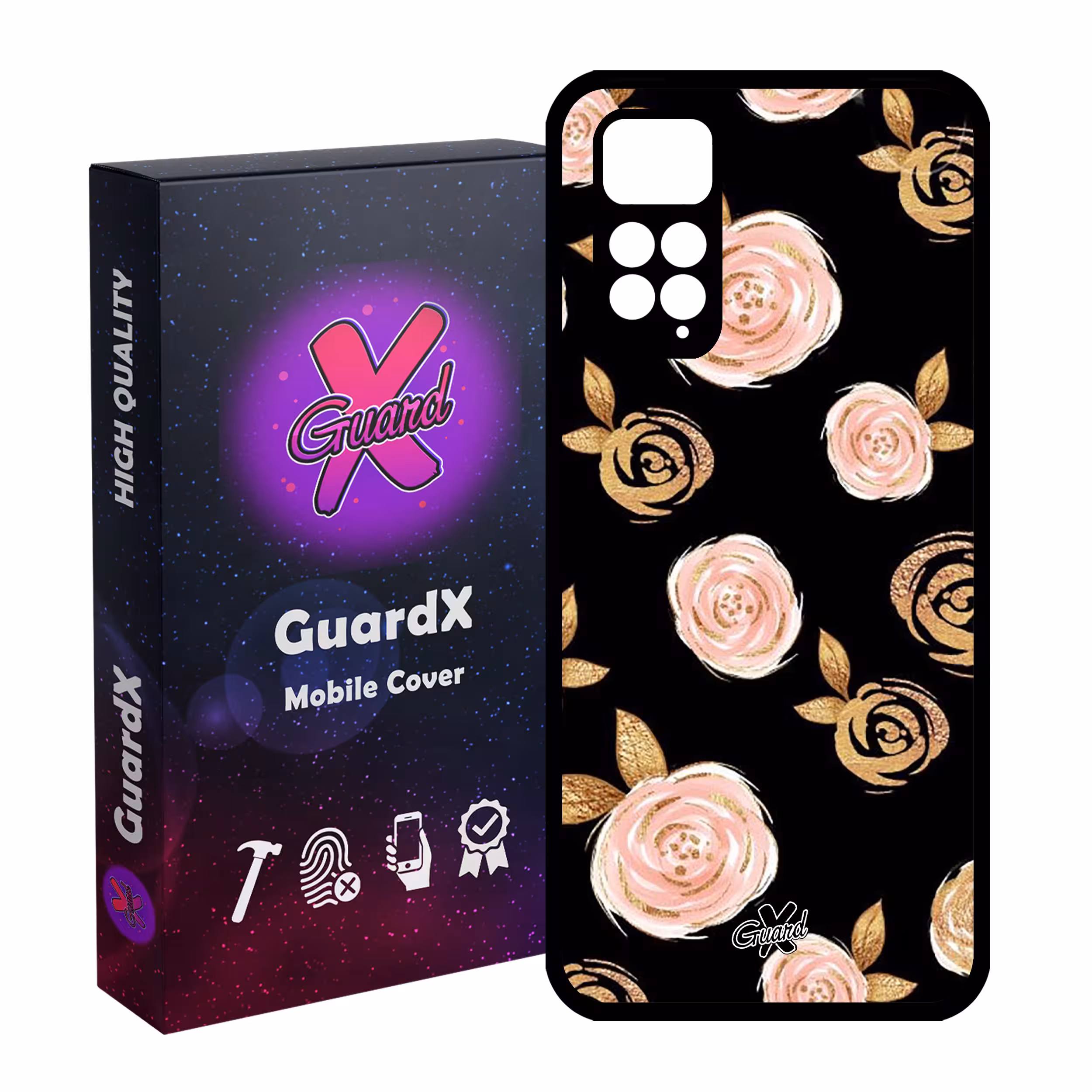 کاور گارد ایکس طرح Flower مدل Glass10105 مناسب برای گوشی موبایل شیائومی Redmi Note 11S/ Note 11 4G