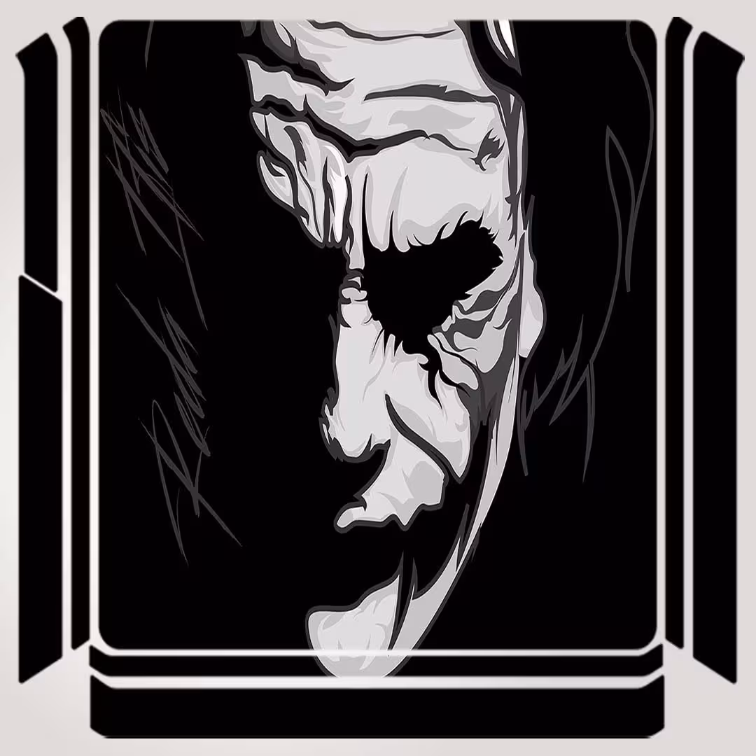 برچسب پلی استیشن ۴ مدل joker monochrome کد PSS-342 