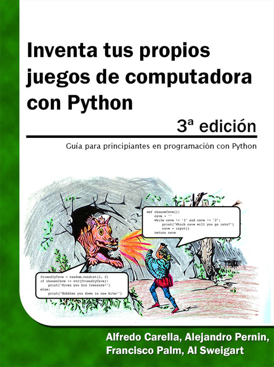 خرید و دانلود نسخه کامل کتاب Inventa tus propios juegos de computadora con Python, 3ª edición
