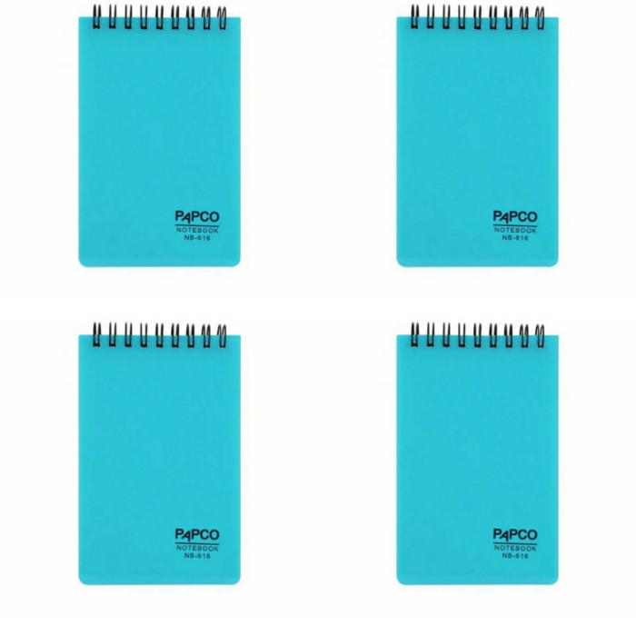 دفترچه یادداشت 100 برگ پاپکو کد 616 بسته 4 عددی | چاوه