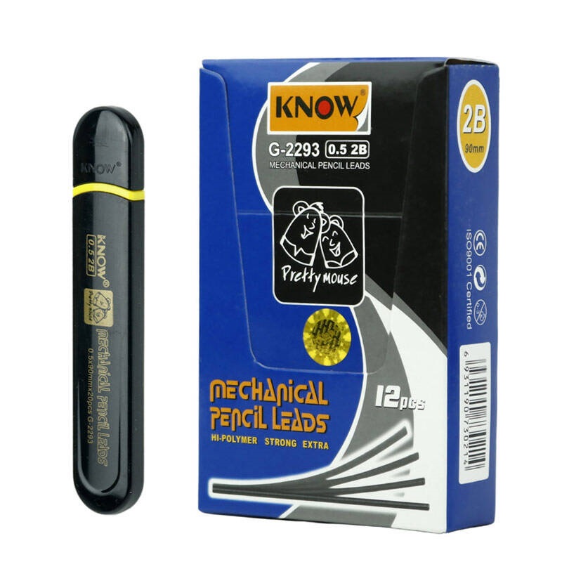 نوک مداد نوکی Know G-2293 0.5mm 2B بسته 12 عددی
