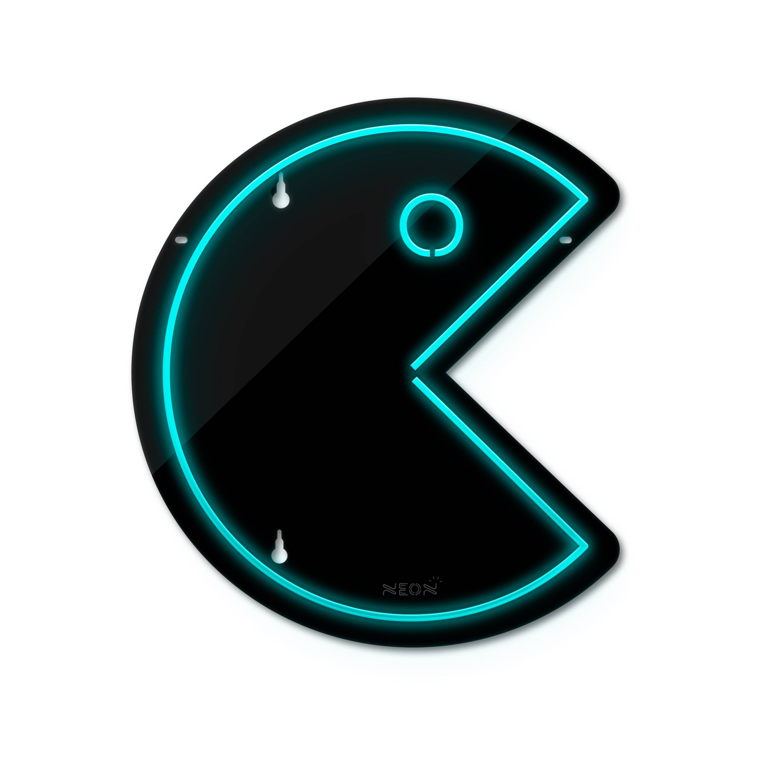 چراغ دیواری نئون دیزاین طرح Packman-BL_TBL