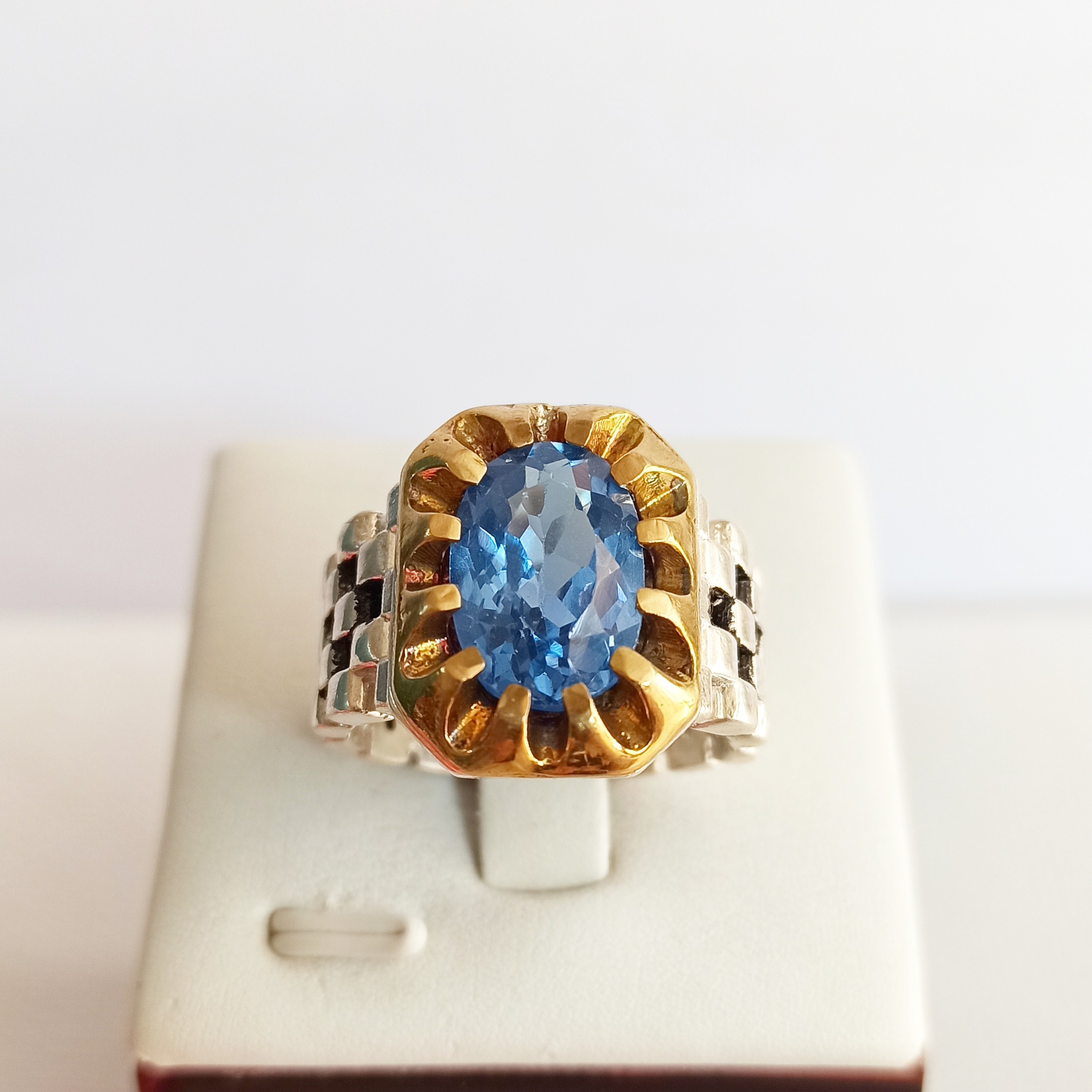 توپاز سوییسی اصل معدنی رکاب حصیری