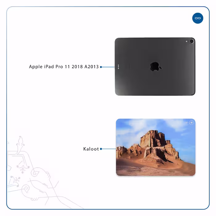 برچسب پوششی ماهوت مدل Kaloot مناسب برای تبلت اپل iPad Pro 11 2018 A2013