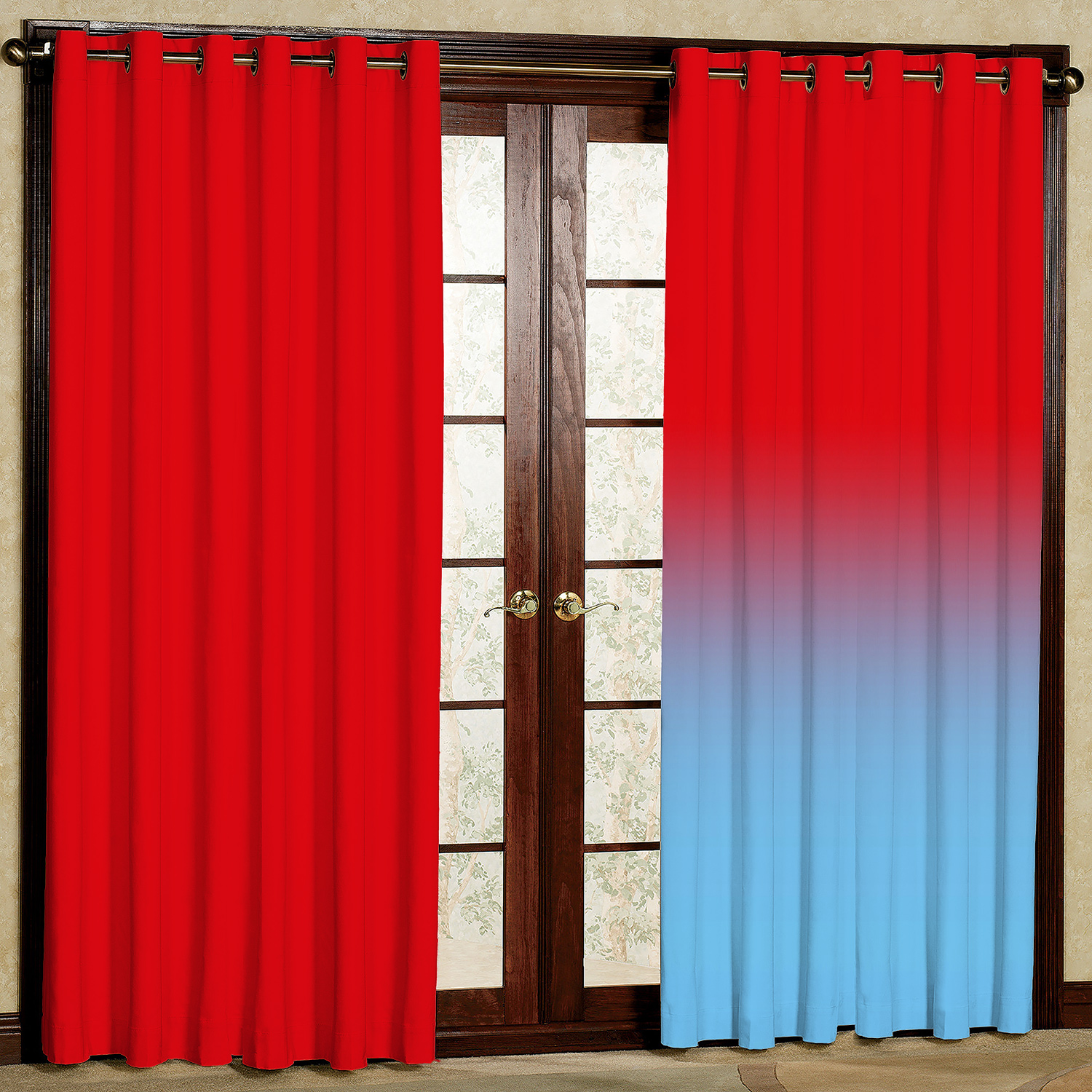 پرده مدل ساده رنگی مخمل پانچی کد 1995ab سایز 200x140 سانتی متر