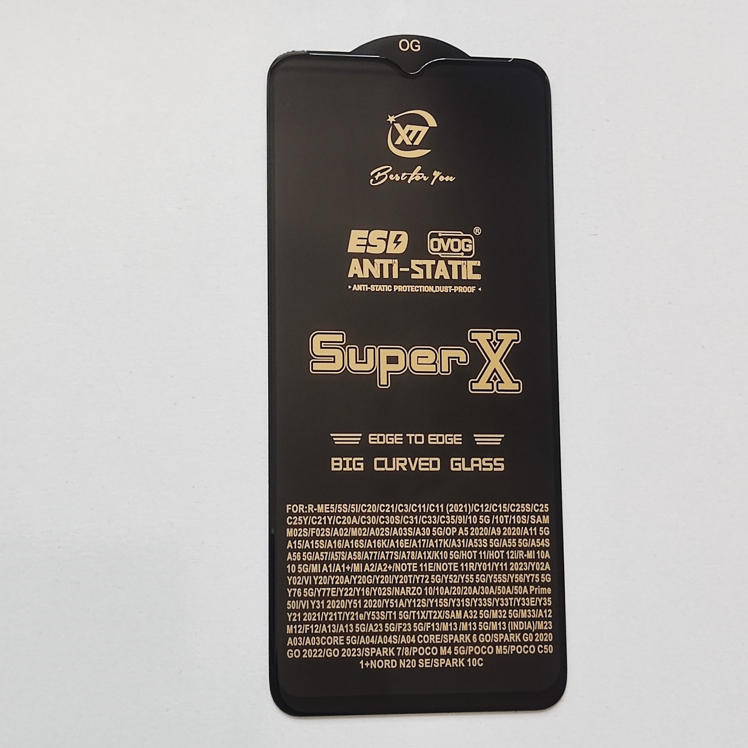 گلس تمام صفحه درجه یک super x گوشی شیائومی Redmi 9A و Redmi 9c