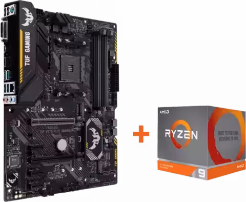 باندل مادربرد ASUS TUF X470 PLUS GAMING به همراه پردازنده AMD RYZEN 9 3900X