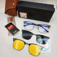 عینک طبی مگنتی با 2 کاور آفتابی رای بن RAY BAN کد 7027