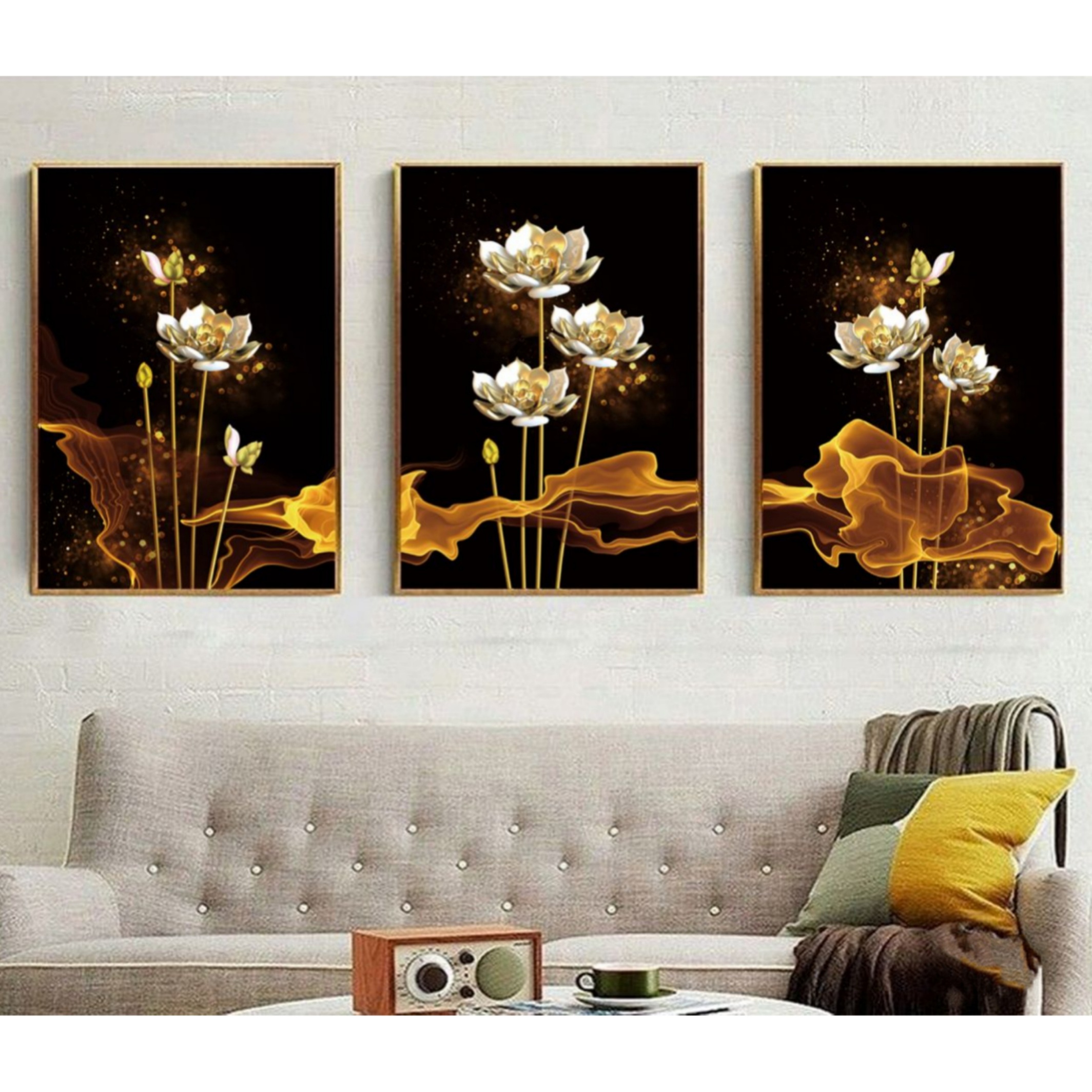 تابلو مدل دکوراتیو کد 1157 مجموعه 3 عددی