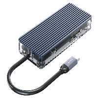 هاب 8 پورت تایپ سی اوریکو Orico WB-8p Type-C 8-in-1 Transparent Hub