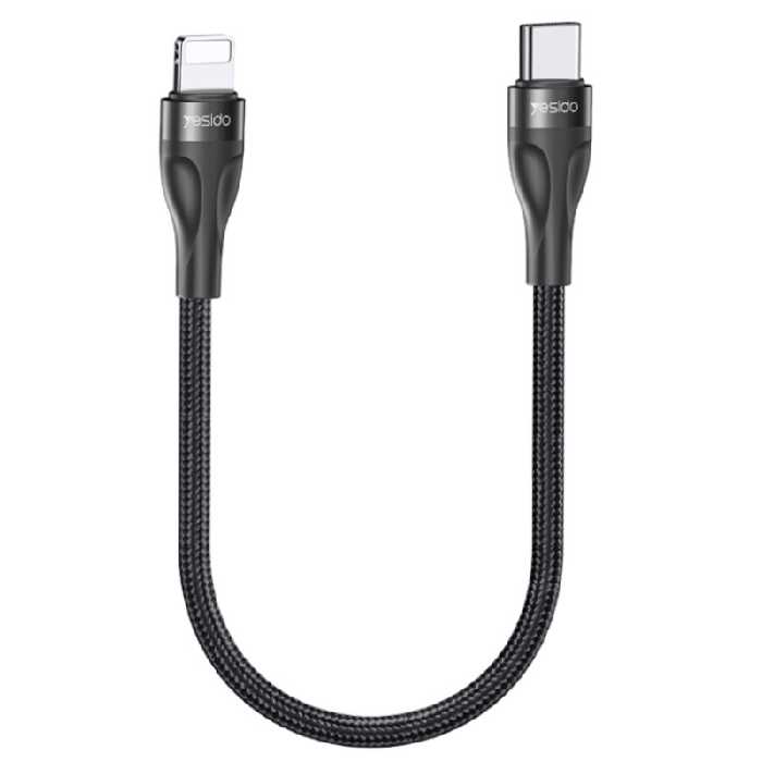 کابل تبدیل کوتاه فست شارژ Yesido CA82 Type-C To Lightning PD 2.4A 30cm