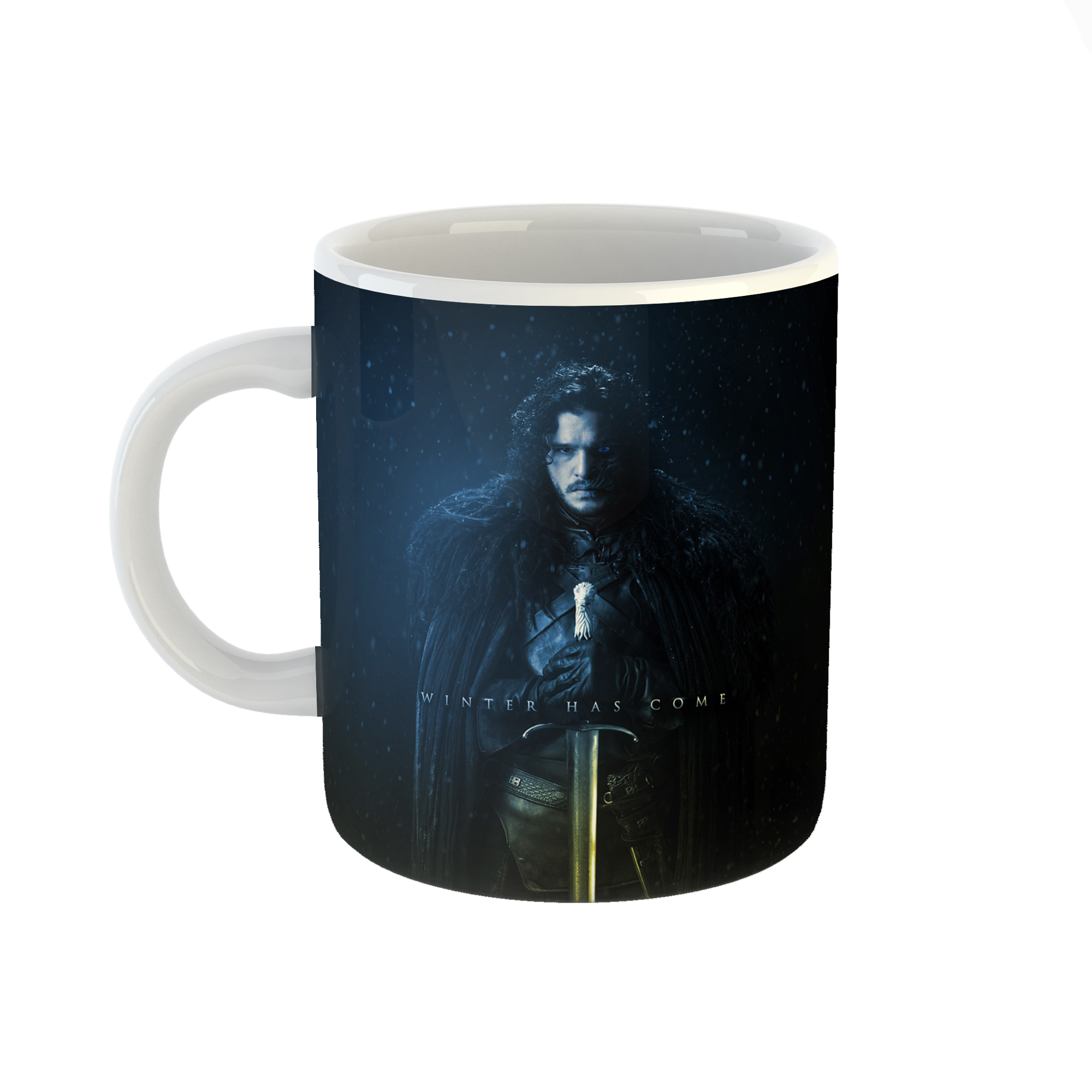 ماگ طرح گیم اف ترونز بازی تاج و تخت جان اسنو 