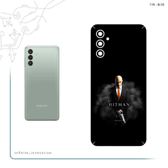 برچسب پوششی ماهوت مدل HITMAN مناسب برای گوشی موبایل سامسونگ Galaxy M13 (India)