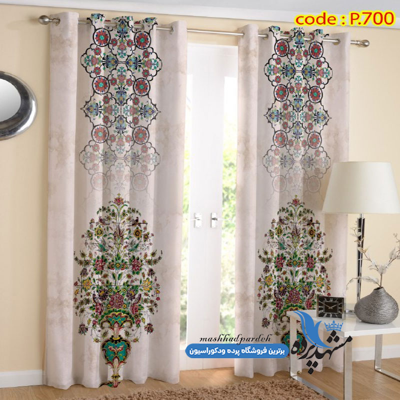 پرده پانچ طرح اسلیمی کد p-700