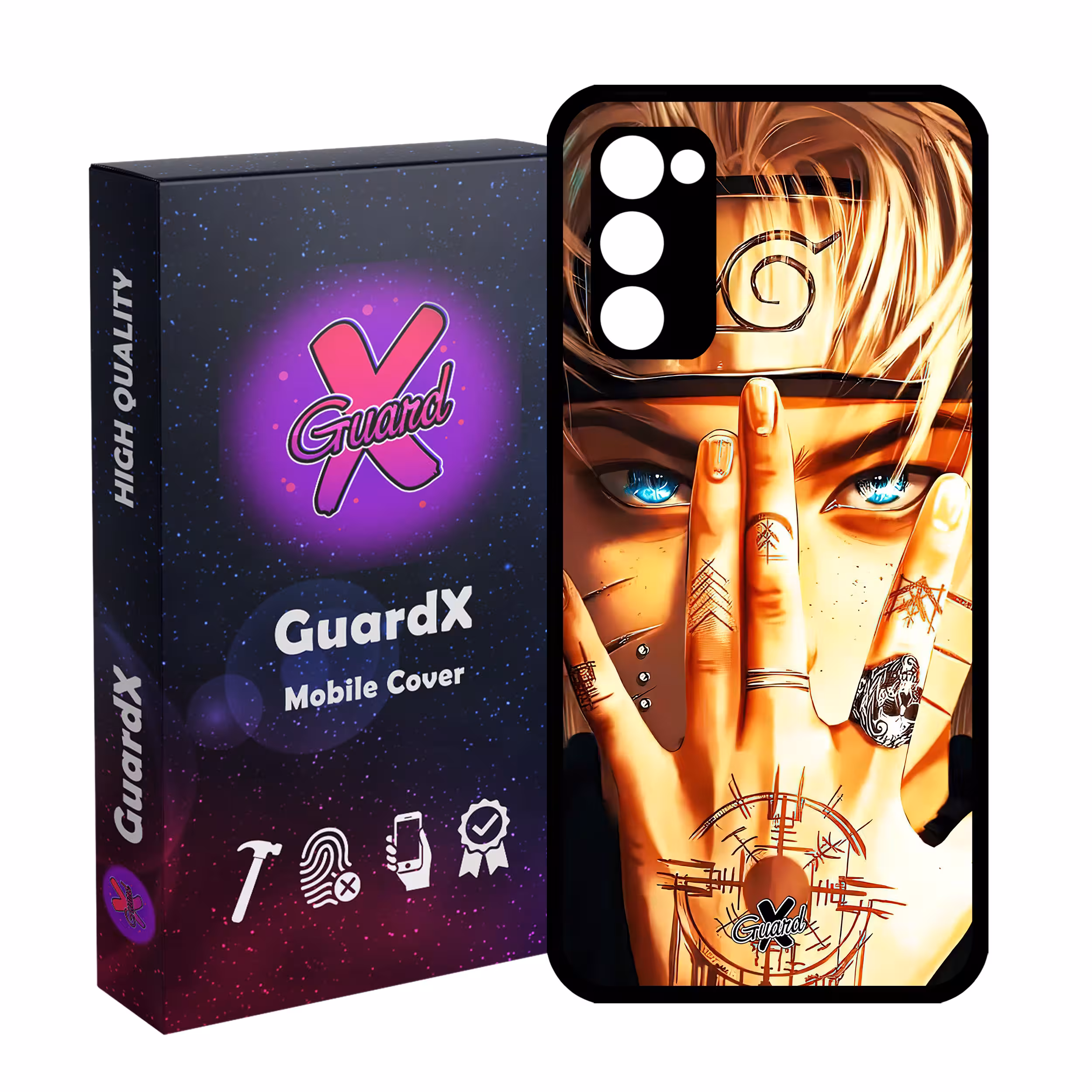 کاور گارد ایکس طرح Naruto Anime مدل Glass10452 مناسب برای گوشی موبایل سامسونگ Galaxy S20 FE