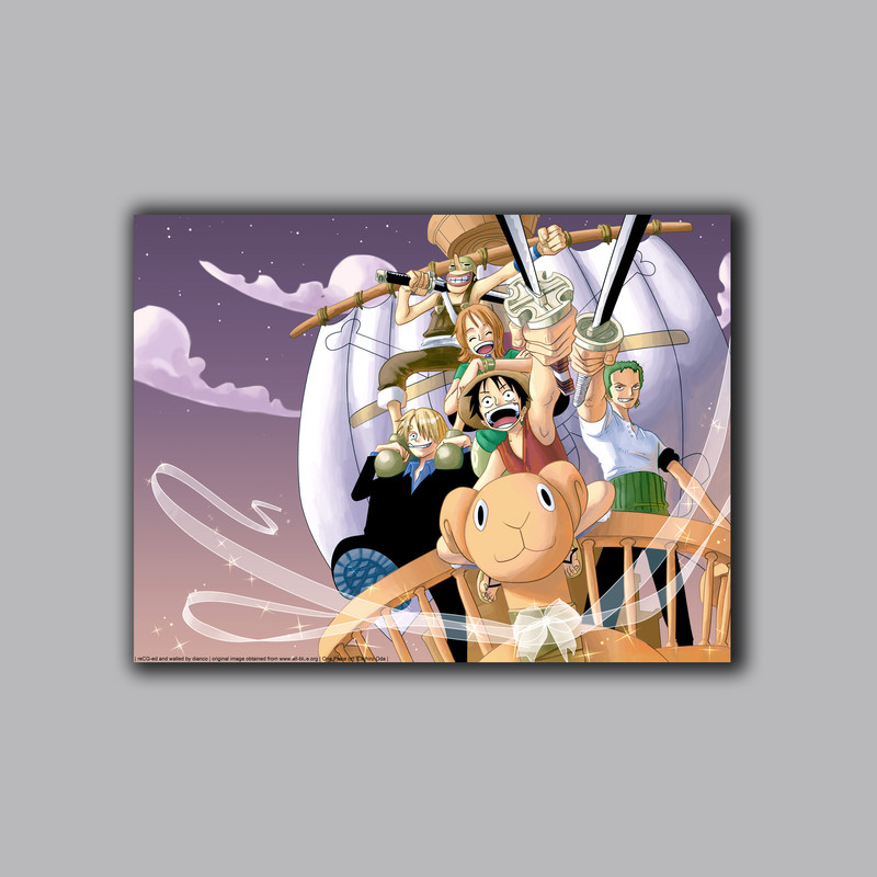 تابلو شاسی مدل انیمه وان پیس One Piece کد LA-10355 | دنیای قاب