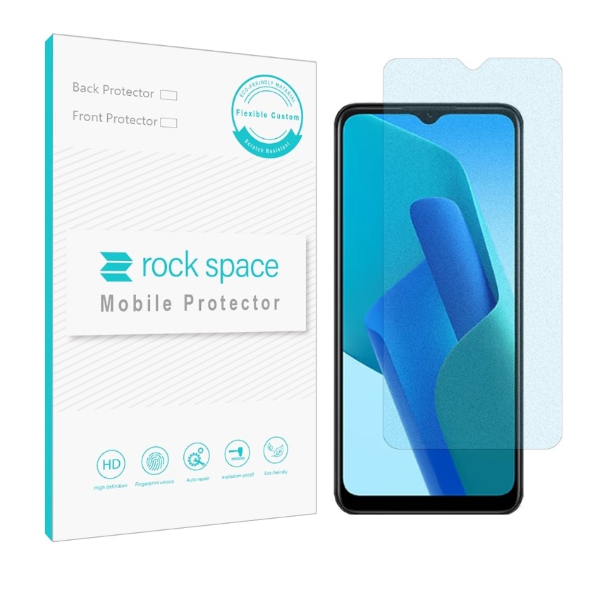  گلس نانو مات بلوکات (ضد اشعه آبی) و ضد ضربه گوشی اوپو A16K برند راک اسپیس











