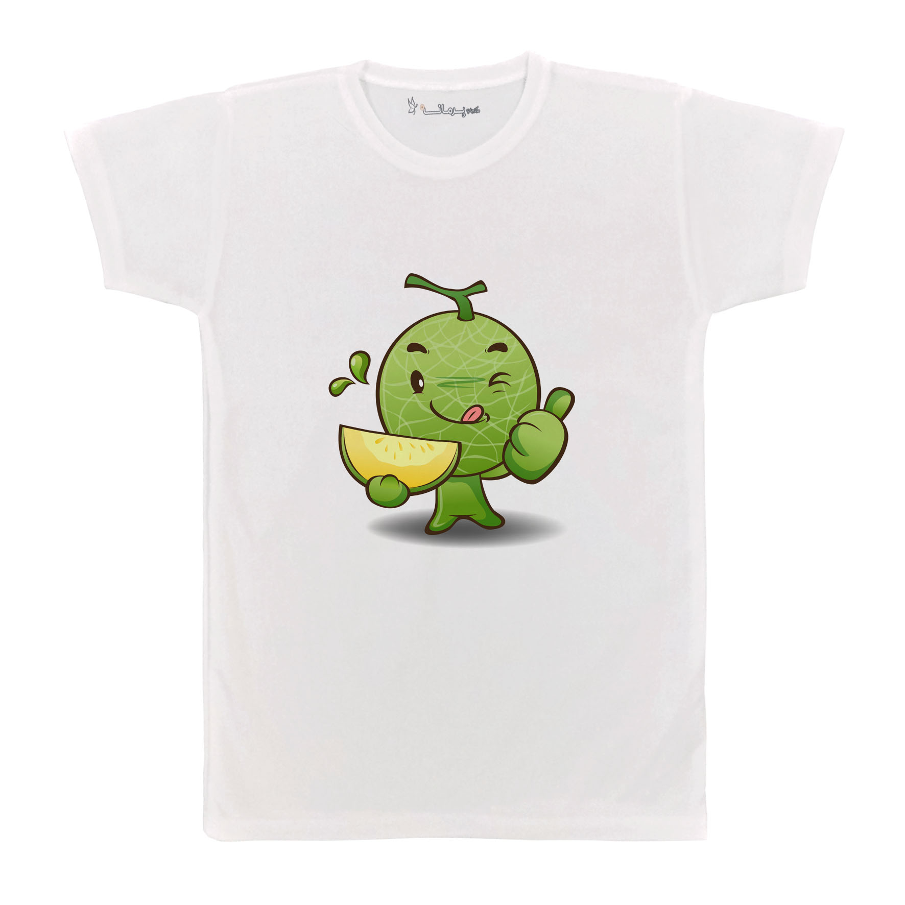 تی شرت آستین کوتاه بچگانه پرمانه طرح میوه های بامزه کد pmt.7151
