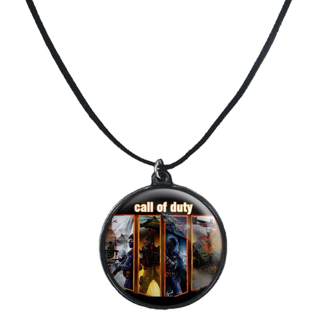 گردنبند پرمانه طرح call of duty کد pmb.1618 مدل دو طرفه