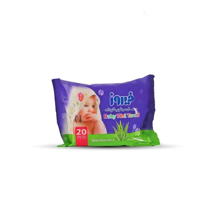دستمال مرطوب فیروز 20 عددی
