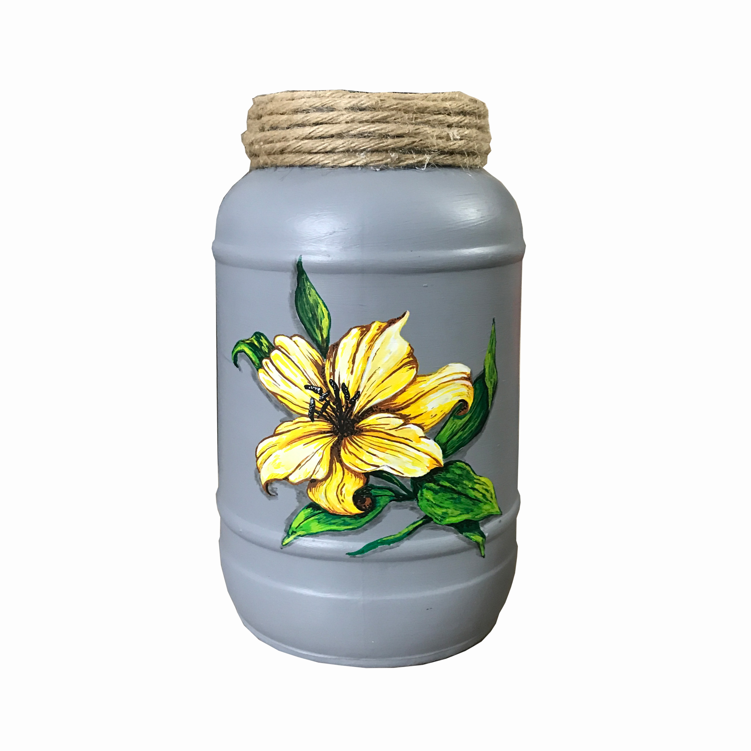 گلدان شیشه ای پاستل گالری مدل تک گل