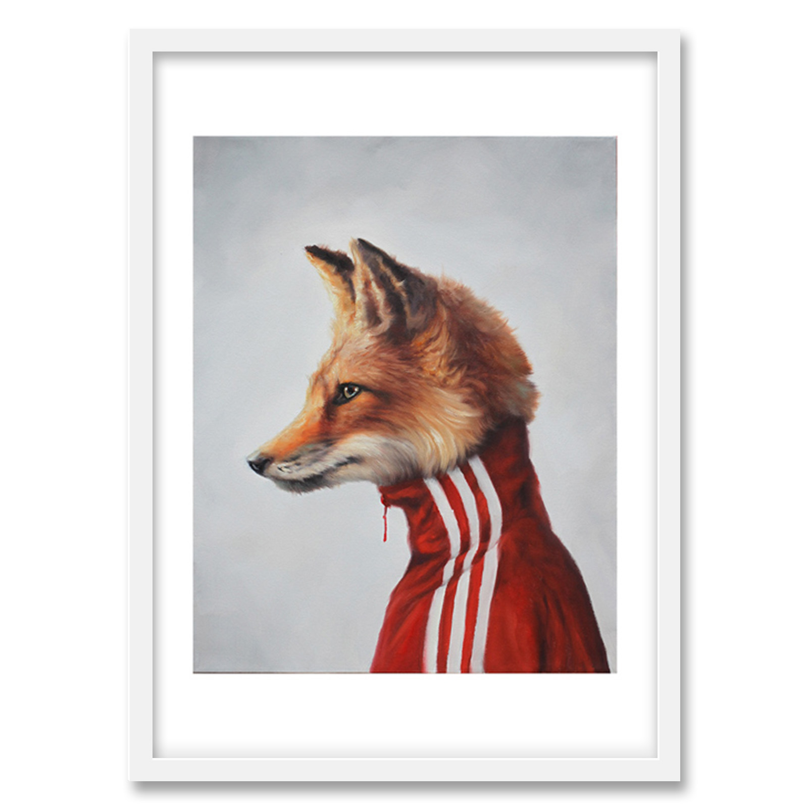 تابلو فورنیمو مدل دکوراتیو پرتره ایلوستریشن و مدرن روباه کد 019W