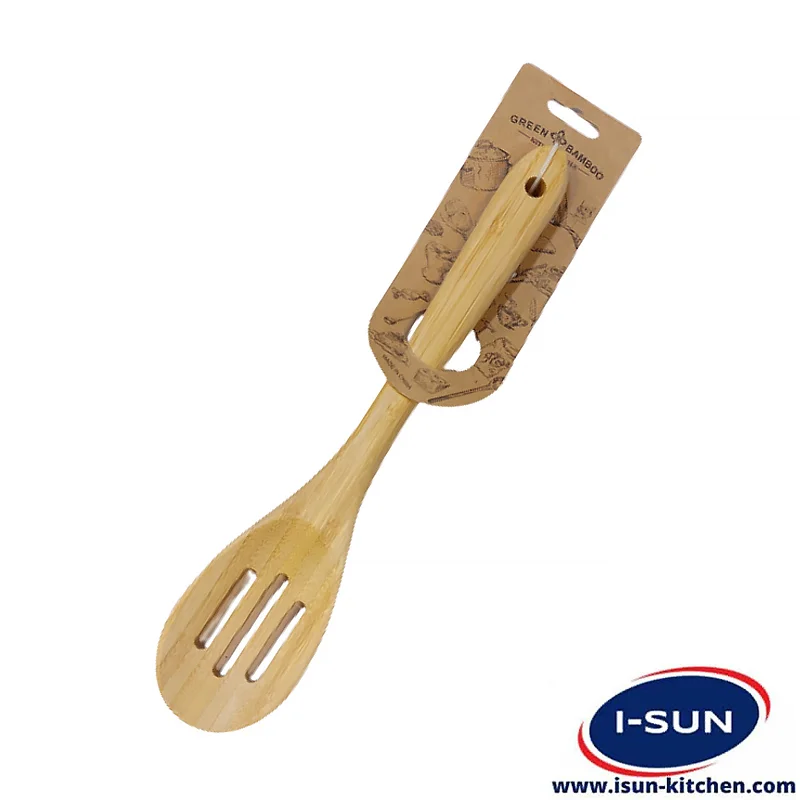 خرید و قیمت مناسب قاشق شیار دارچوبی بامبو - فروشگاه آیسان