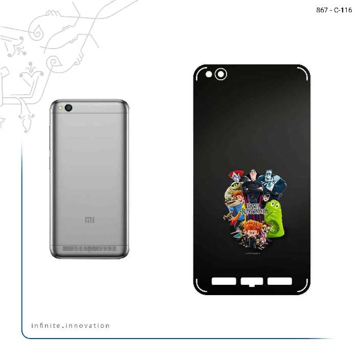 برچسب پوششی ماهوت مدل Hotel Transylvania مناسب برای گوشی موبایل شیائومی Redmi 5A