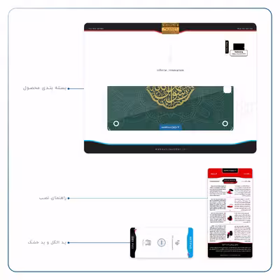 برچسب پوششی ماهوت مدل Mohammad-Rasool-Allah مناسب برای تبلت سامسونگ Galaxy Tab A 9.7 2015 T550