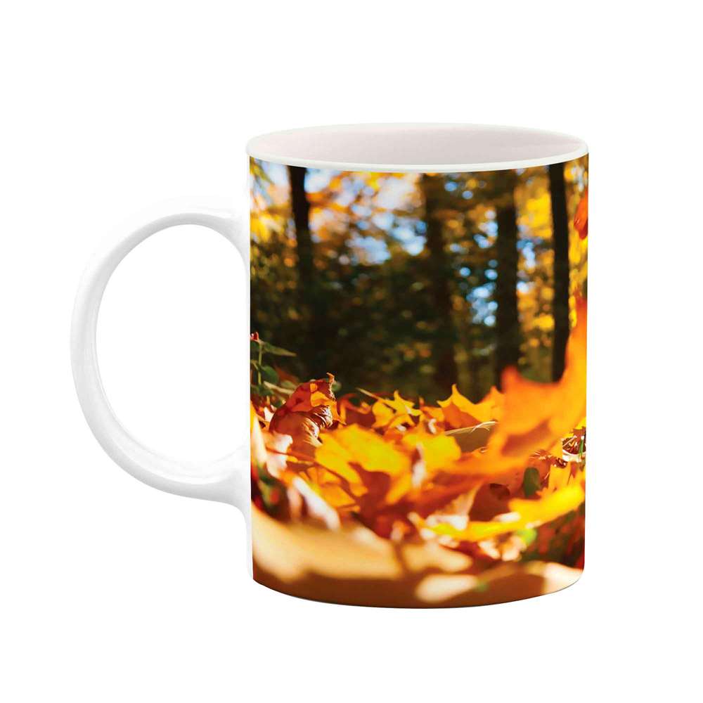 ماگ طرح برگ پاییزی مدل mug03909