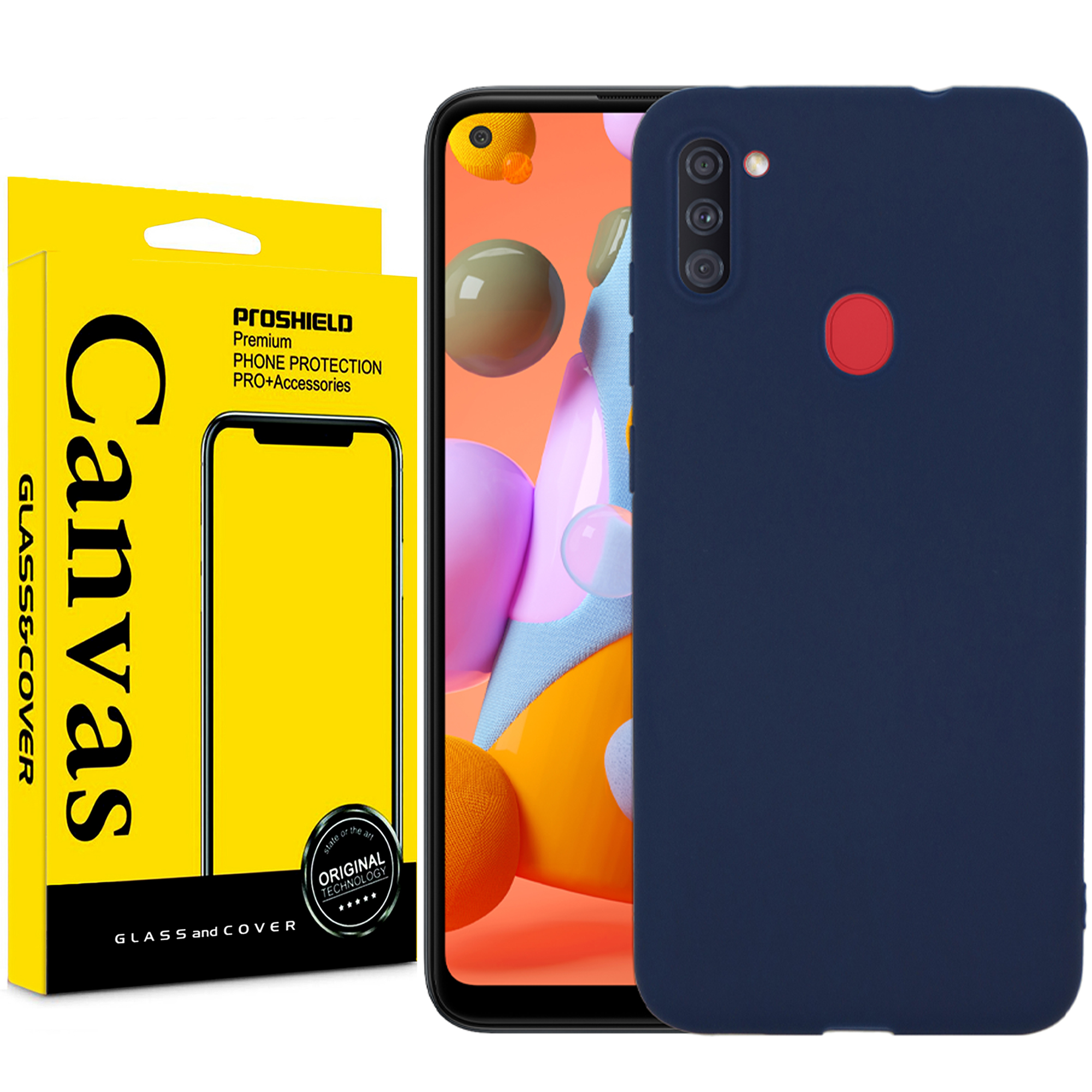  کاور کانواس مدل FLEXTOR مناسب برای گوشی موبایل سامسونگ Galaxy A11