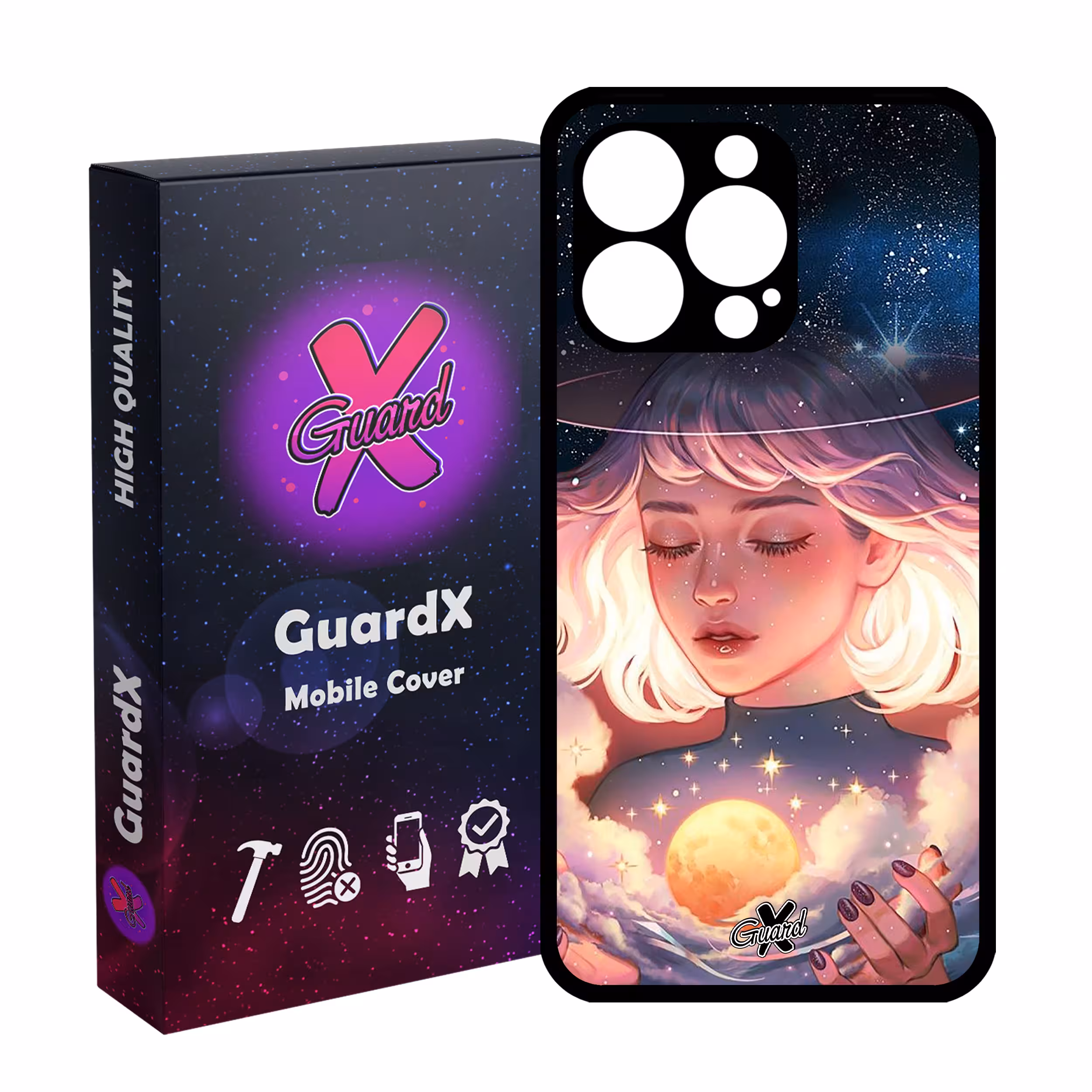 کاور گارد ایکس طرح Girl مدل Glass10059 مناسب برای گوشی موبایل اپل iPhone 13 Pro