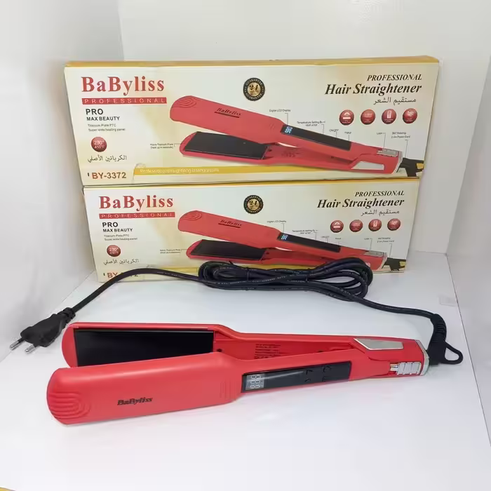 اتو مو بابلیس فرانسوی حرفه ای BaByliss اصلی با قابلیت تنظیم از 100 تا 980 درجه، اتو مو کراتین. اتو مو حرفه ای . پس کرایه