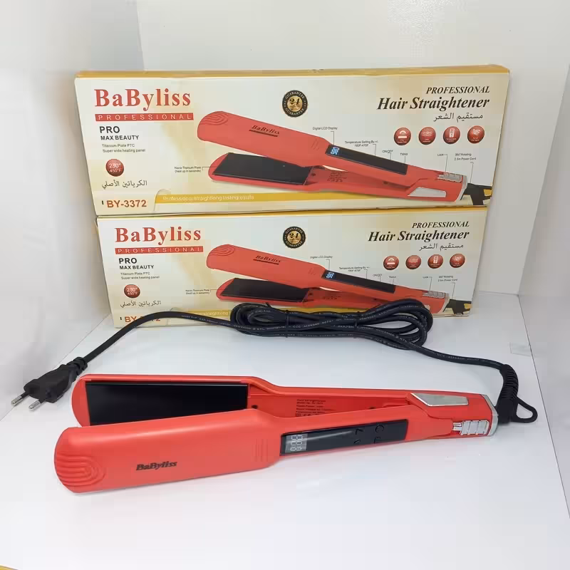 اتو مو بابلیس فرانسوی حرفه ای BaByliss اصلی با قابلیت تنظیم از 100 تا 980 درجه، اتو مو کراتین. اتو مو حرفه ای . پس کرایه