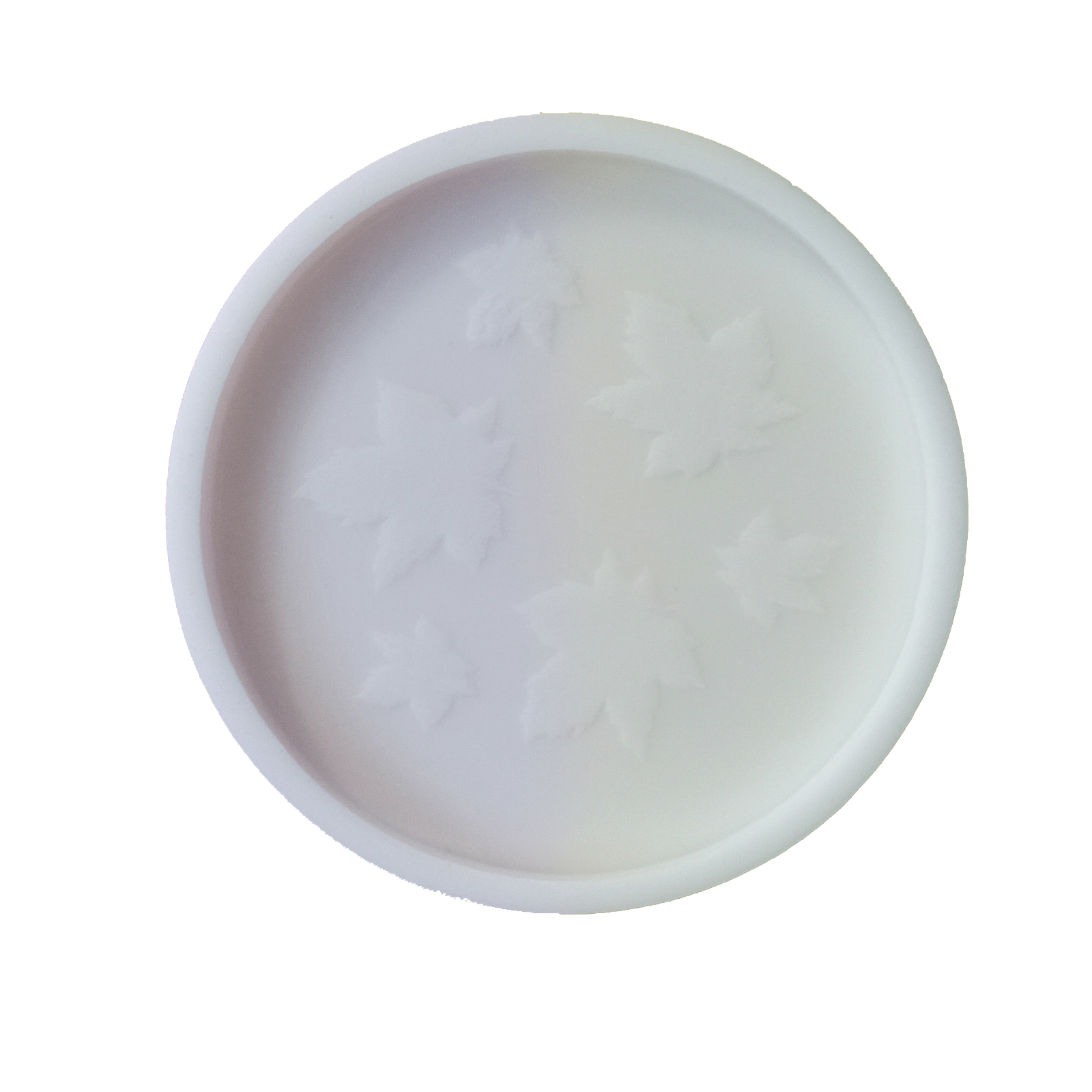 قالب رزین مدل زیرلیوانی طرح برگ پاییزی کد BH1