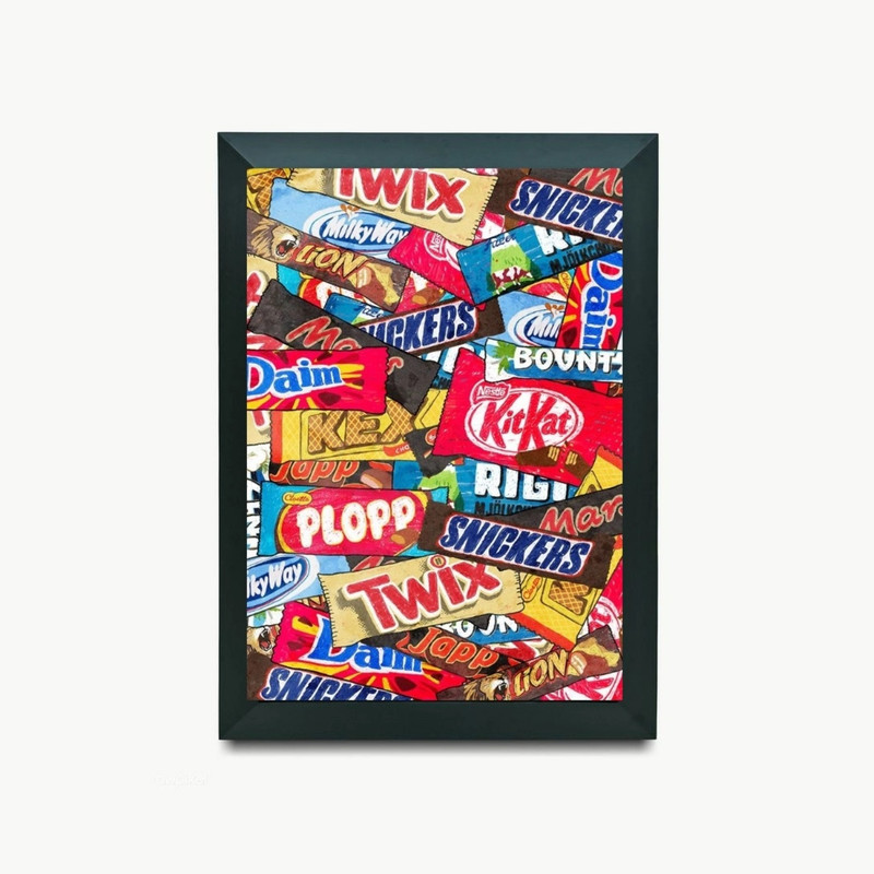 تابلو طرح  شکلات | دنیای قاب