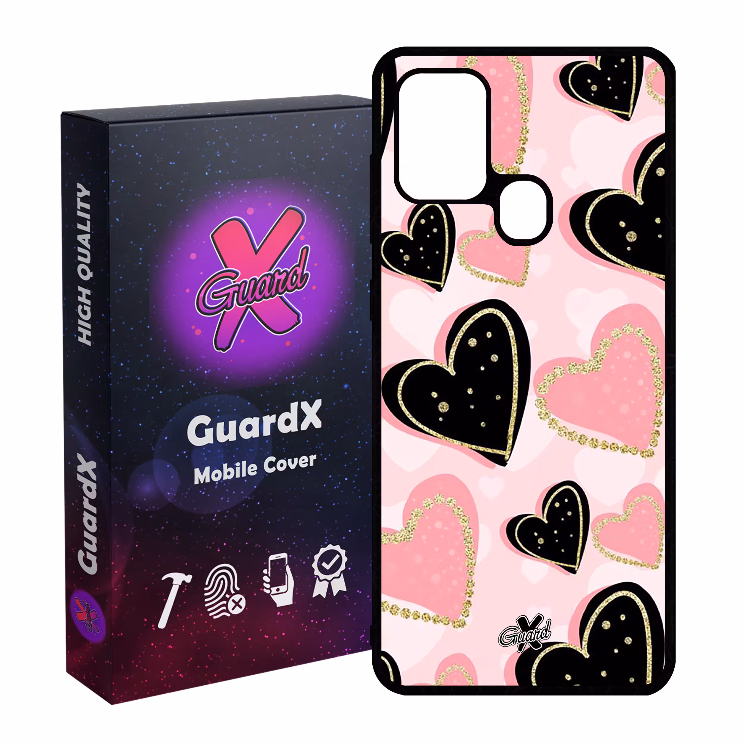 کاور گارد ایکس طرح Love مدل Glass10106 مناسب برای گوشی موبایل سامسونگ Galaxy A21s