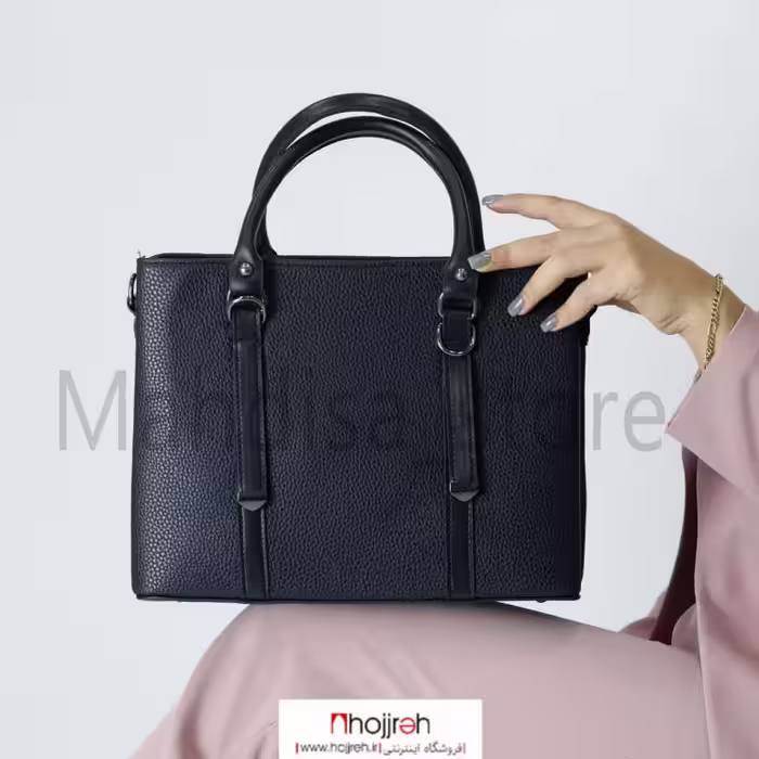 اطلاعات ، قیمت و خرید کیف دستی چرم مشکی کد MH773