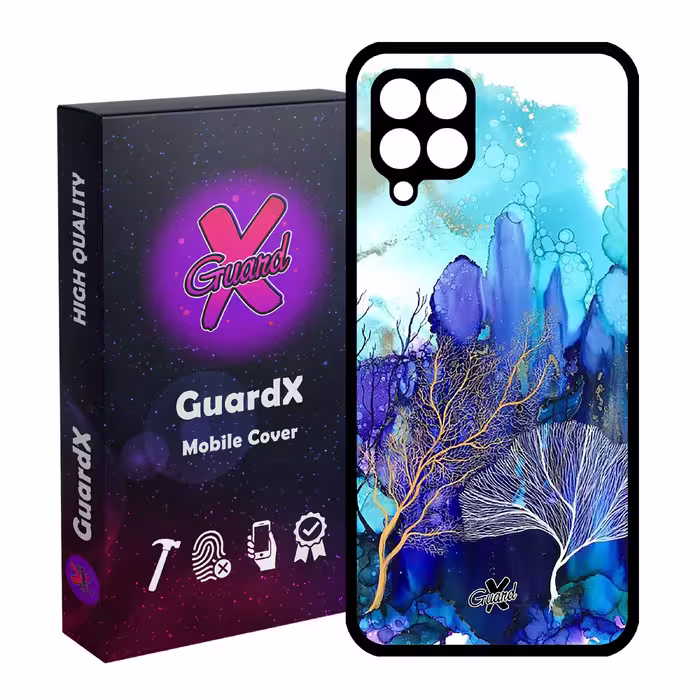 کاور گارد ایکس طرح آبرنگی مدل Glass10292 مناسب برای گوشی موبایل سامسونگ Galaxy A22 4G
