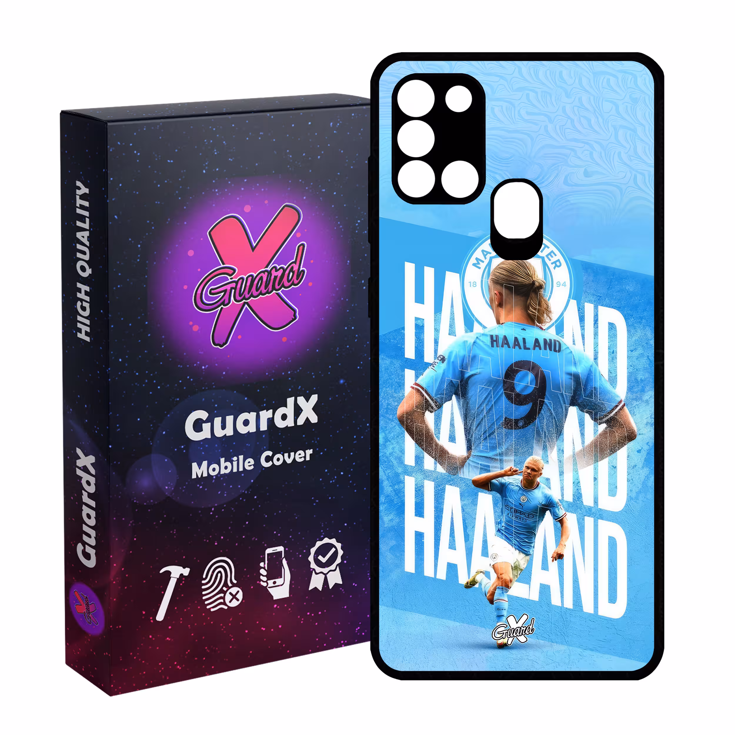 کاور گارد ایکس طرح ارلینگ هالند مدل Glass10575 مناسب برای گوشی موبایل سامسونگ Galaxy A21s