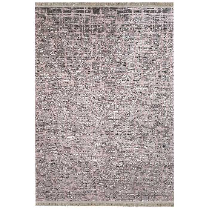 فرش ماشینی زمرد مشهد طرح پتینه کد TA125 زمینه طوسی