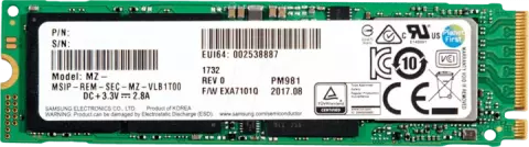 حافظه SSD اینترنال 512گیگابایت Samsung مدل PM981