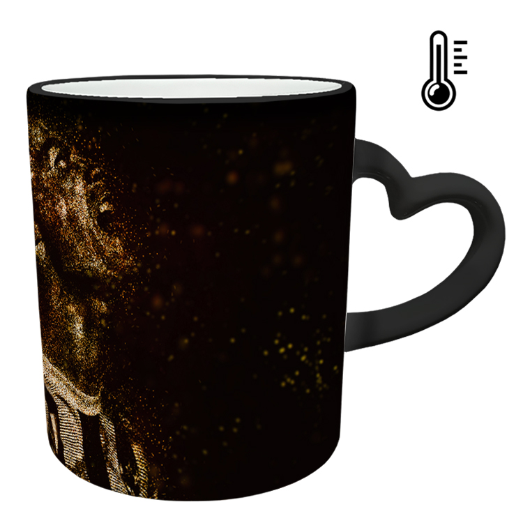 ماگ حرارتی مدل دسته قلبی طرح رونالدو کد 114