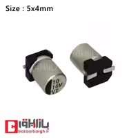 خازن 10 میکرو فاراد 16 ولت الکترولیتی SMD