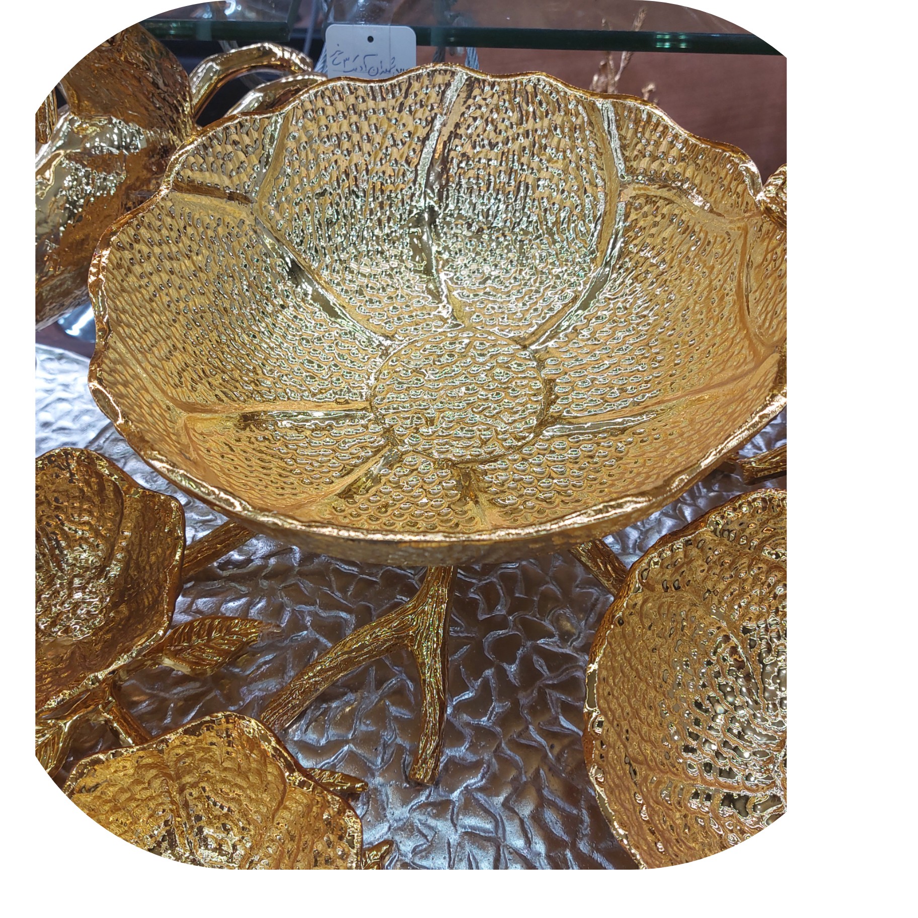 سرویس پذیرایی طرح لوتوس اقتصادی  چکشی طلا و نقره تضمینی