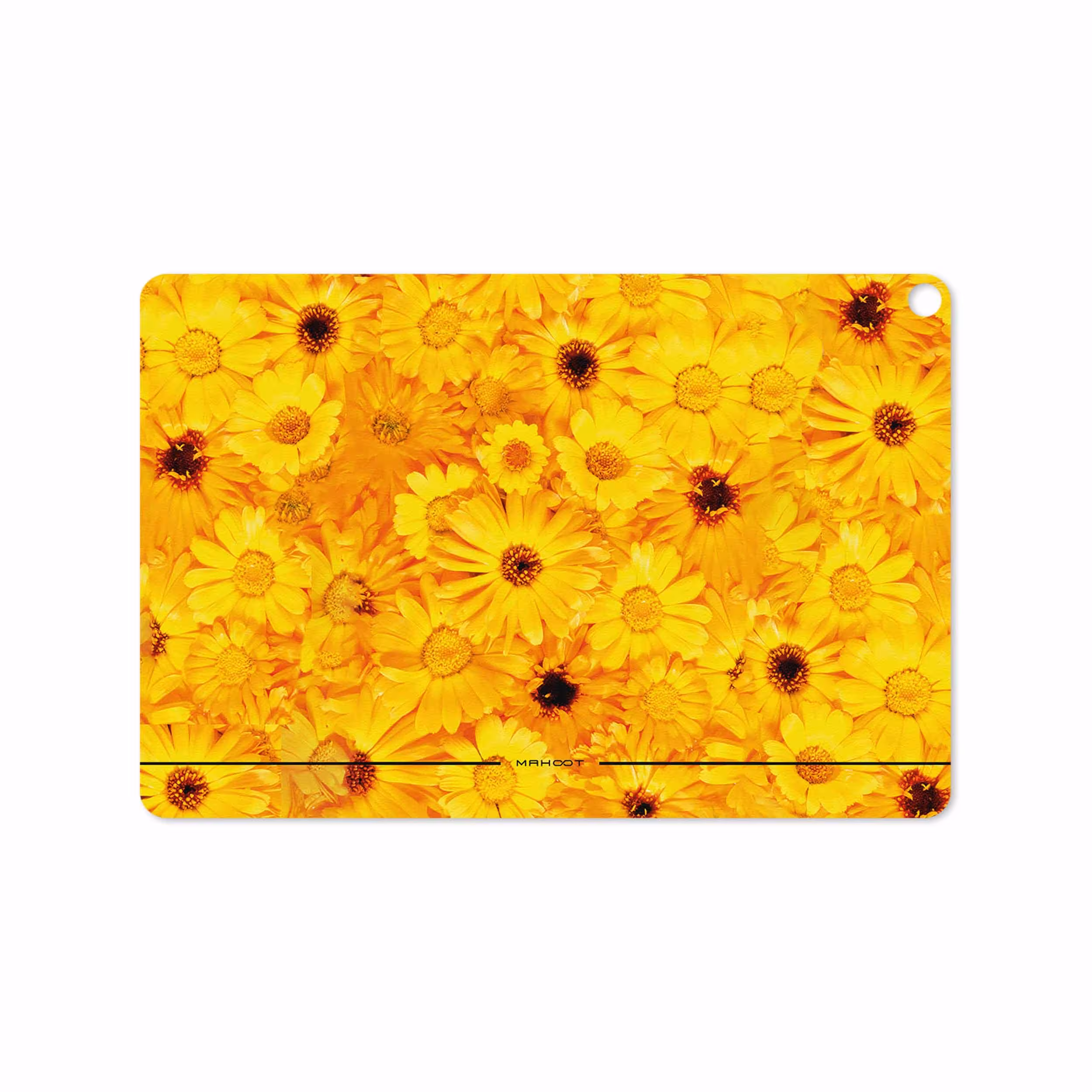 برچسب پوششی ماهوت مدل Yellow-Flower مناسب برای تبلت ایسوس Zenpad 3S 10 2017 Z500KL