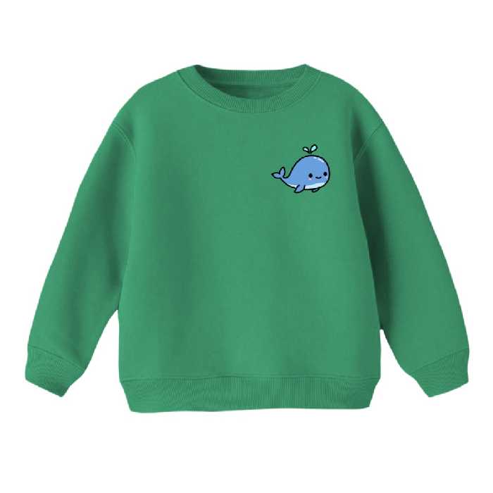 سویشرت بچگانه مدل نهنگ کد 1 رنگ سبز