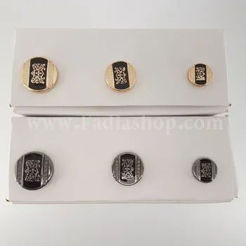 دکمه طرح فلز سایز 2