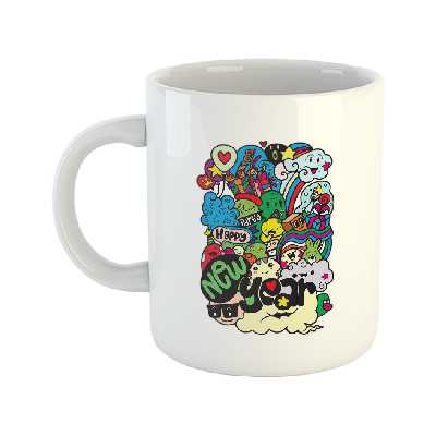 ماگ طرح کریسمس مدل سال نو